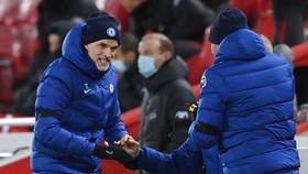 HLV Thomas Tuchel hài lòng với những sự cải thiện của Chelsea. Ảnh: Getty Images