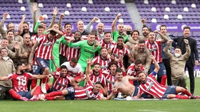 Atletico đã đang quang danh hiệu La Lga hoàn toàn xứng đáng.
