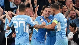Jack Grealish đã cùng Man.City ra mắt ấn tượng ở Champions League. Ảnh: Getty Images