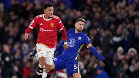 Tình huống Jorginho mắc sai lầm để Jadon Sancho ghi bàn mở tỷ số cho Man.United.