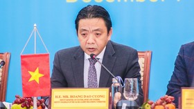 Thứ trưởng Bộ VH-TT-DL Hoàng Đạo Cương tại phiên họp.