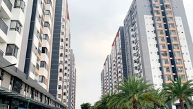 Một dự án chung cư tại quận 9, TPHCM chưa được cấp giấy chứng nhận. Ảnh: HUY PHAN