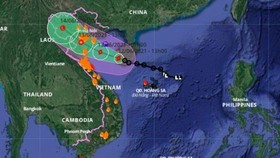 Bão số 2 di chuyển theo hướng Tây Tây Bắc và suy yếu dần thành áp thấp nhiệt đới