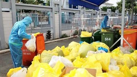 Chất thải phát sinh do dịch Covid-19. Nguồn: TTXVN