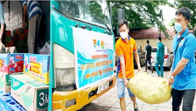 Chuyến xe yêu thương của Tỉnh đoàn Bình Phước hỗ trợ người dân TPHCM