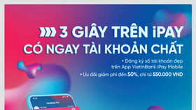Đăng ký tài khoản số đẹp ngay trên ứng dụng VietinBank iPay Mobile: Giảm phí lên đến 50%
