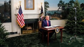Ông Donald Trump tại Nhà Trắng vào ngày 26 tháng 11 năm 2020. Ảnh: Erin Scott / Reuters