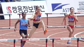 Quách Thị Lan vào chung kết 400m rào nữ trong ngày 26-8. Ảnh: DŨNG PHƯƠNG
