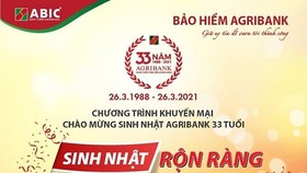 Agribank khuyến mãi lớn mừng sinh nhật lần thứ 33