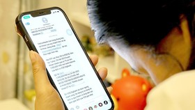 Mất hơn 1 triệu đồng vì bấm vào tin nhắn rác. Ảnh: HOÀNG HÙNG