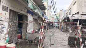 Rào chắn tại hẻm 80 đường Trần Quý, phường 4, quận 11