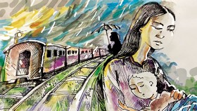 Sân ga mùa xuân