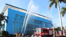 VWS phối hợp với Công an huyện Bình Chánh tổ chức diễn tập PCCC