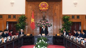 Thủ tướng Nguyễn Xuân Phúc làm việc với lãnh đạo chủ chốt tỉnh Bình Phước. Ảnh: VGP