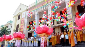 Đại lễ phật đản Vesak Liên hợp quốc tổ chức tại Thái Bình năm 2019. Ảnh: TTXVN