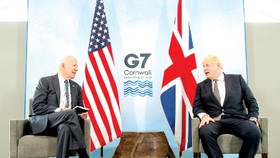 Tổng thống Mỹ Joe Biden và Thủ tướng Anh Boris Johnson tại một cuộc gặp trước thềm Hội nghị thượng đỉnh G7