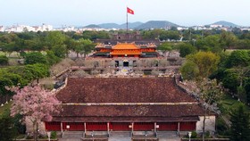 Điện Thái Hòa nằm ở vị trí quan trọng nhất trong Đại nội Huế
