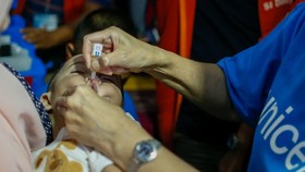 Chiến dịch vaccine ngừa bại liệt tại Philippines, tháng 10-2019. Ảnh: UNICEF
