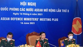 Bộ trưởng Bộ Quốc phòng Phan Văn Giang dự Hội nghị Bộ trưởng Quốc phòng các nước ASEAN mở rộng (ADMM +) lần thứ 8. Ảnh: TTXVN
