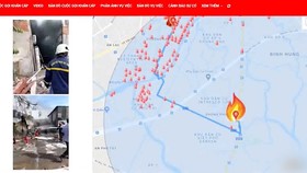 Xác định tính chất, vị trí cháy chính xác khi sử dụng app Help 114