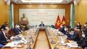 Quang cảnh hội thảo trực tuyến. Ảnh: TTXVN