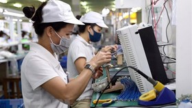 Dây chuyền sản xuất, lắp ráp linh kiện cho bếp gas tại khu công nghiệp, đô thị VSIP Hải Phòng.