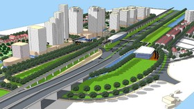 Phối cảnh minh họa không gian kiến trúc cảnh quan Khu A - Khu Thảo Điền