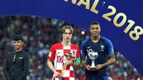 Luka Modric và Kylian Mbappe