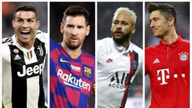 Ronaldo, Messi, Neymar vả Lewandowski