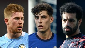 De Bruyne, Kai Havertz và Mo Salah
