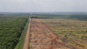 Vùng dự án sân bay Long Thành. (Ảnh: Công Phong/TTXVN)