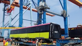 Đoàn tàu metro thứ hai đã về tới cảng Hải Phòng sáng 5/2/2021