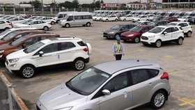 Các loại xe xuất xưởng tại nhà máy Ford Hải Dương. (Ảnh minh họa: Trần Việt/TTXVN)