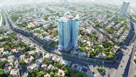 Những viên gạch gốm được sử dụng tinh tế tại TNR Goldmark City