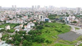 Khu tái định cư Khu đô thị mới Thủ Thiêm. (Ảnh: Quang Nhựt/TTXVN)