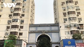 Một khu nhà chung cư ở Kim Liên, Hà Nội được cải tạo xây dưng lại.