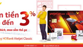 Mở thẻ siêu tốc, chớp ngay deal sốc cùng Thẻ Tín dụng HDBank Vietjet