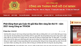Phát động tham gia Cuộc thi giải Búa liềm vàng trong lực lượng Công an TPHCM