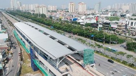 Dự án xây dựng đường sắt đô thị TPHCM tuyến số 1 (Bến Thành – Suối Tiên). Ảnh: CAO THĂNG
