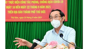 Bí thư Thành ủy TPHCM Nguyễn Văn Nên: TP Thủ Đức cơ bản kiểm soát được dịch bệnh