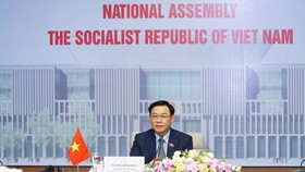 Chủ tịch Quốc hội Vương Đình Huệ phát biểu