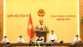 Phó Chủ tịch Quốc hội Nguyễn Khắc Định điều hành phiên họp