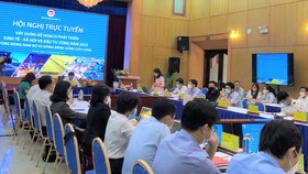 Quang cảnh hội nghị ở điểm cầu Bộ KH-ĐT