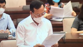 Phó Chánh án Tòa án nhân dân tối cao Nguyễn Trí Tuệ trình bày