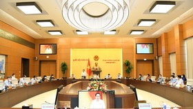 Một phiên họp của Ủy ban Thường vụ Quốc hội khóa XV