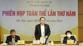 Phó Chủ tịch Thường trực Quốc hội Trần Thanh Mẫn dự và phát biểu chỉ đạo tại phiên họp