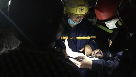 Lực lượng chữa cháy tại hiện trường