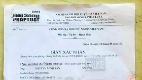 Khởi tố nhóm sử dụng giấy xác nhận báo chí giả để thông chốt kiểm dịch