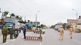 Chốt kiểm dịch Covid-19 trên QL18