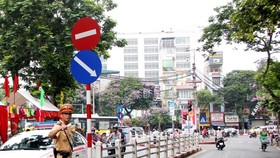 Tổ chức phân luồng giao thông phục vụ Đại hội Đảng